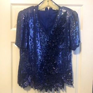 Beaded and sequence blouse. Worn twice.